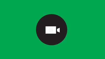 Abstract circle recorder camera icon,Video Camera Icon simple.