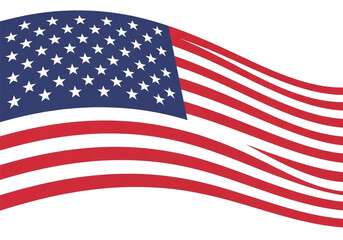 Fototapeta premium A stylized illustration of the American flag
