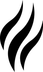 Naklejka premium Aromas vaporize icon trendy flat hand drawn line comic doodle. Smells vector, hot aroma air fragrance , stink or cooking steam symbols, smelling or vapor, smoking or odors. cloud or wind silhouette.