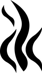 Naklejka premium Aromas vaporize icon trendy flat hand drawn line comic doodle. Smells vector, hot aroma air fragrance , stink or cooking steam symbols, smelling or vapor, smoking or odors. cloud or wind silhouette.