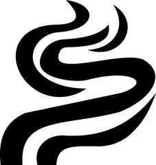 Aromas vaporize icon trendy flat hand drawn line comic doodle. Smells vector, hot aroma air fragrance , stink or cooking steam symbols, smelling or vapor, smoking or odors. cloud or wind silhouette.