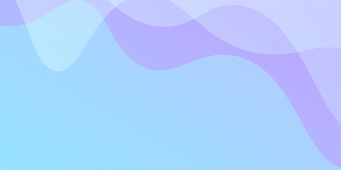 Minimalist banner background. Soft blue purple gradations. Wavy effect style. Mempis. Eps 10