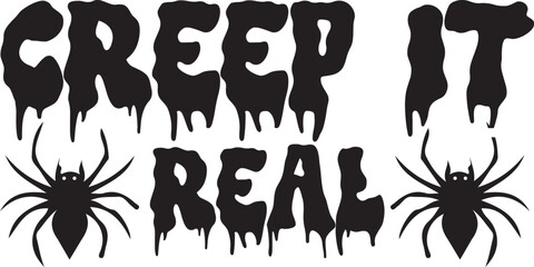 Fototapeta premium halloween typography t-shirt design