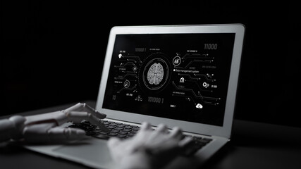 AI interacting with data management, data system, and data analysis processes for data-driven...