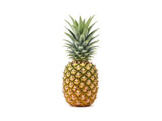 Fototapeta premium Fresh ripe pineapple isolated on white background.