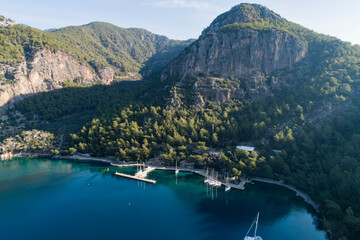 Aerial Panorama of Turkish Coastline