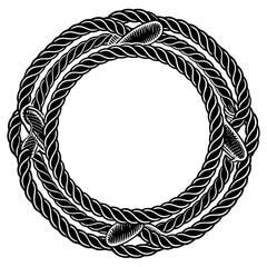 black and white rope