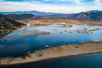 Scenic Landscape of Turkey from Above