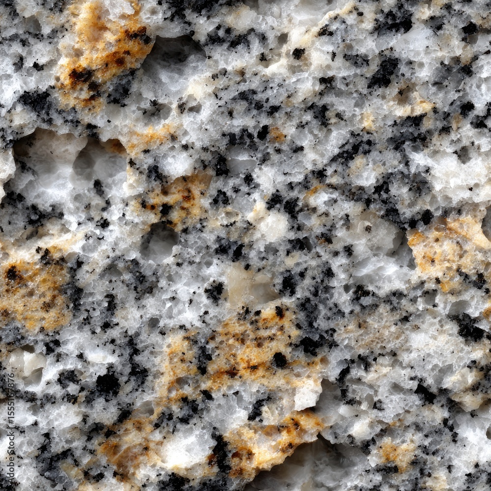 Poster surface texture showcases gray granite with unique veining and grains, ideal for creating depth in v