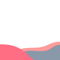 Abstract Footer Flat Color