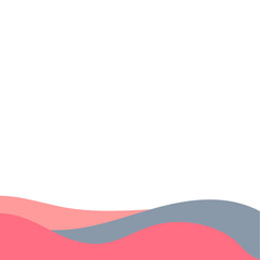 Abstract Footer Flat Color