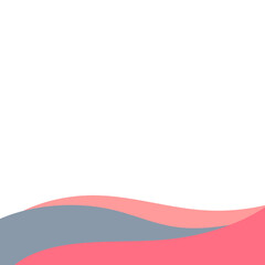 Abstract Footer Flat Color