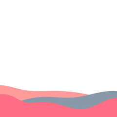 Abstract Footer Flat Color