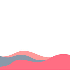 Abstract Footer Flat Color