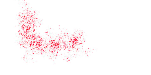 Red Pixel Art Map: Europe Outline, Digital Art, Abstract Design on transparent background