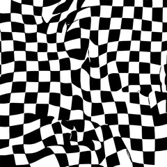 Diagonal checker board stripe, retro racing theme, black and white vector design