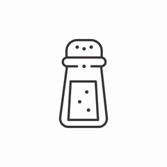 salt shaker simple icon sign vector