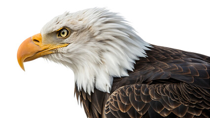 Obraz premium Attack eagle isolated on a white background PNG.AI GENERATED 