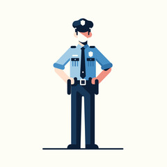 Police Officer Vector Logo Design