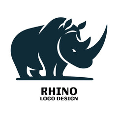 Obraz premium Rhino Vector Logo Design
