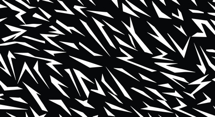 Abstract Geometric Shards: Black and White Seamless Pattern
    Dynamic High Contrast Jagged Shapes Background
    Shattered Monochrome: Edgy Abstract Vector Texture
    Modern Dazzle Camouflage 