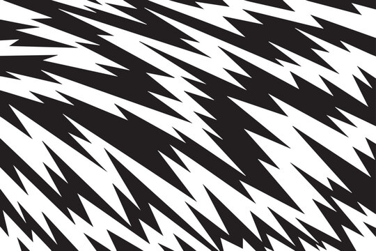 
    Dynamic Black and White Zigzag Abstract Pattern
    High Contrast Geometric Lightning Bolt Texture
    Jagged Diagonal Stripes: Monochrome Abstract Background
    Abstract Zebra Stripe or Dazzle 