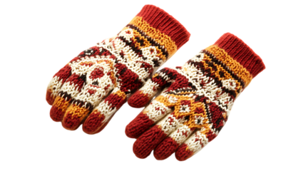 pair of wool socks on white  background 