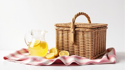 Picnic Basket with Fresh Lemonade