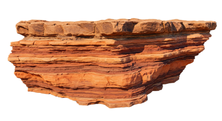 A striking image of a layered sandstone cliff, perfect for any project.