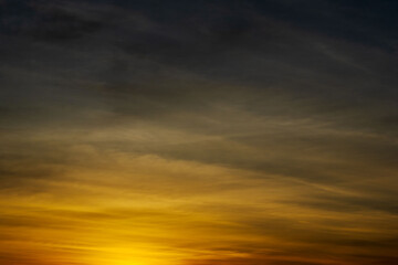 初夏の空　茜色に染まる夕焼け空17