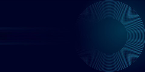 abstract dark background with glowing wavy blue lines. presentation