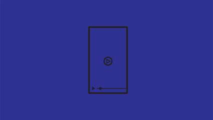 Abstract mobile phone line icon. simple mobile icon simple design vector illustration.