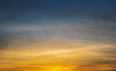 初夏の空　茜色に染まる夕焼け空35