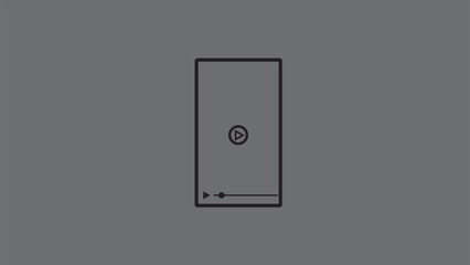 Abstract mobile phone line icon. simple mobile icon simple design vector illustration.