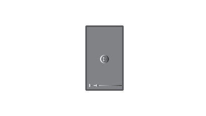 Abstract mobile phone line icon. simple mobile icon design on white background.