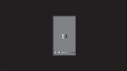Abstract mobile phone line icon. simple mobile icon vector illustration.