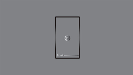 Abstract mobile phone line icon. simple mobile icon simple design vector illustration.
