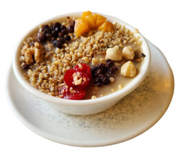 Turkish Ashura dessert in a bowl