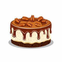 Squirrel Eating Peanut image vector. Squirrel with nut image vector isolated on white background.