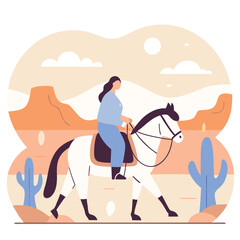 horse and rider woman