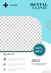 Modern Dental Clinic Flyer Template – Medical & Healthcare Promotion Design