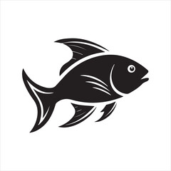 Obraz premium basa fish vector art illustration