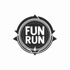 Obraz premium Fun Run Logo vector. Fun Run Logo Stock Illustration on white background.
