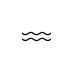 Parallel sea waves water symbol icon