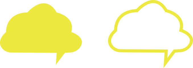 Blank empty speech bubbles chat icon set. Retro colorful special offer design elements, chat emblem, black callout sign collection Isolated on transparent background. Vector illustration for web app.