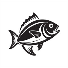 basa fish vector art illustration