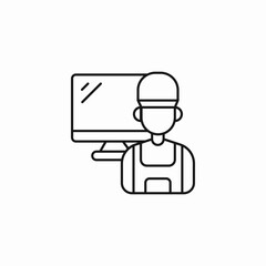 it support technician icon sign vector
