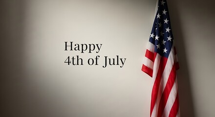 Happy 4th of July Celebrating American Independence Day