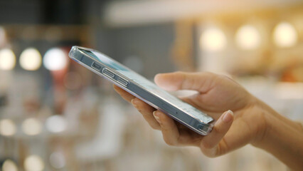 Online communication and online work, online ordering via smartphone