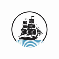 Mountain Camp Adventure in Forest Logo Design Inspiration isolated on white background.